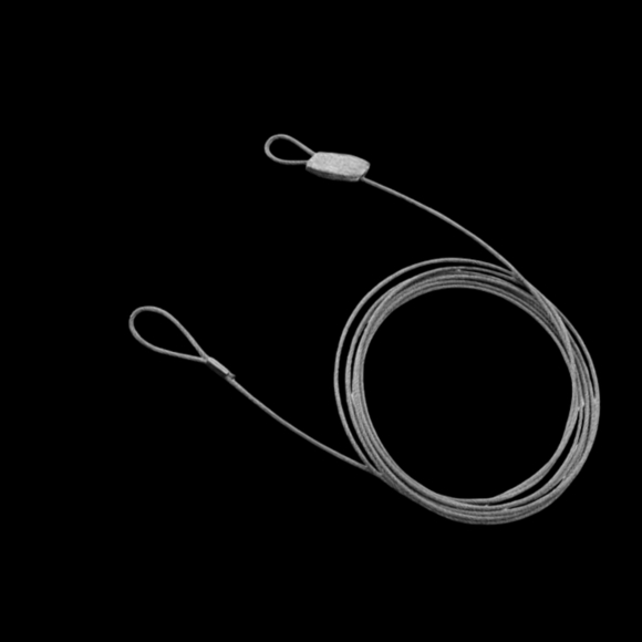 Silver Cable Wire Loop - Picture 1 of 3
